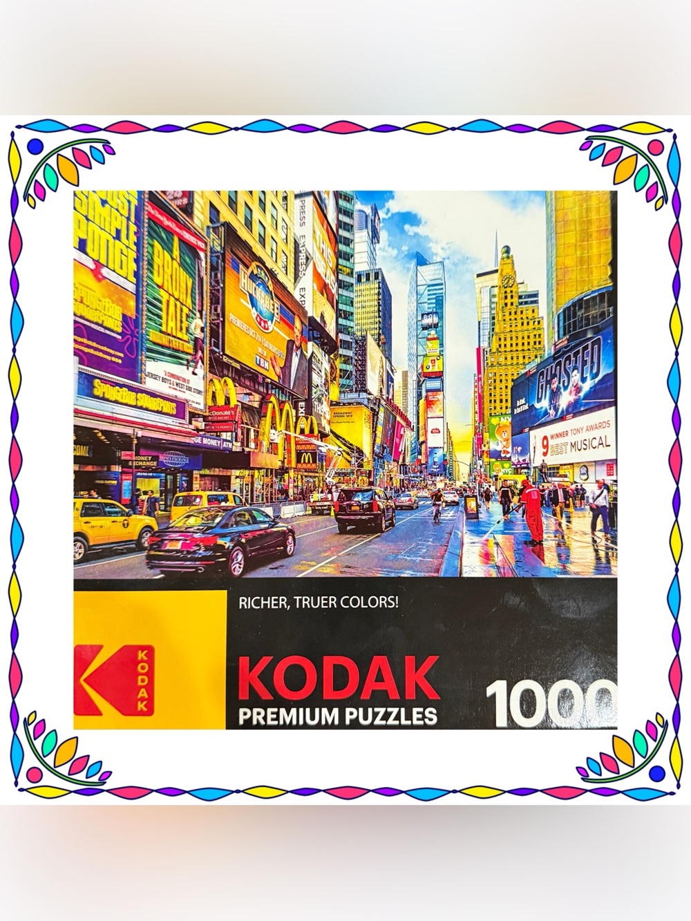 Jigsaw puzzle - Kodak - 1000 pieces - Richer, Truer colors! Complete - no damage